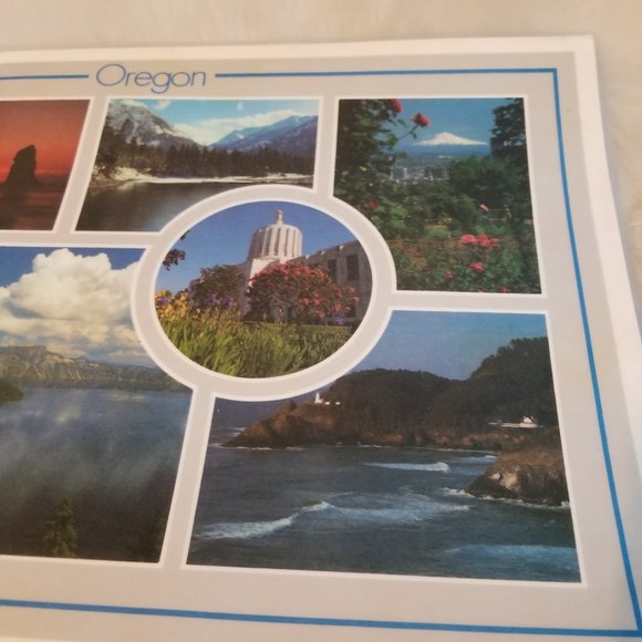 6 Oregon Scenic Photo Laminated Placemats Vintage - Picture 4 of 13